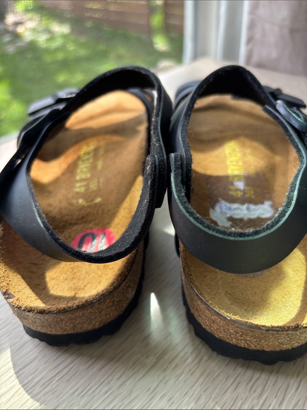 Birkenstock Black Leather Double Buckle Ankle Sandals - Picture 4 of 4